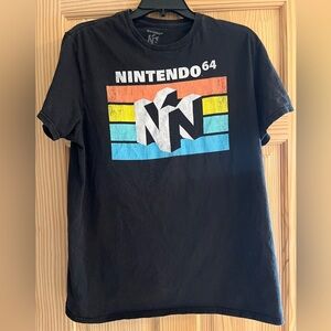 Vintage Nintendo 64 Black Classic  T Shirt Size Large